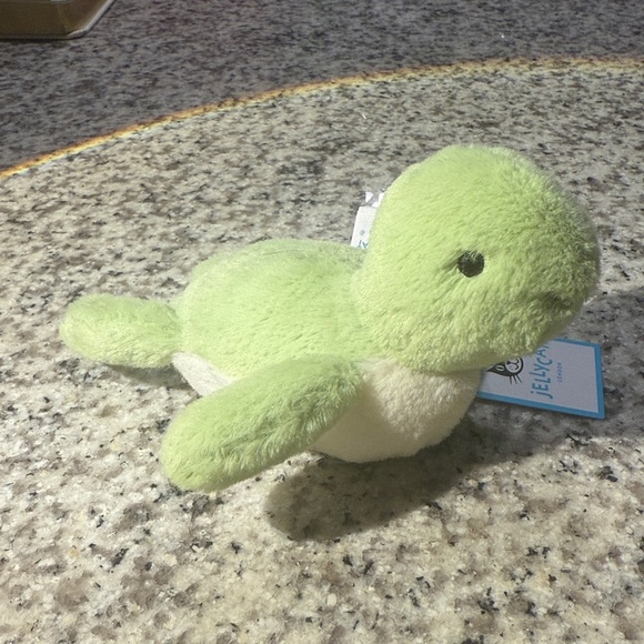 Jellycat Other - Jellycat Lime Green and Cream Turtle Plush